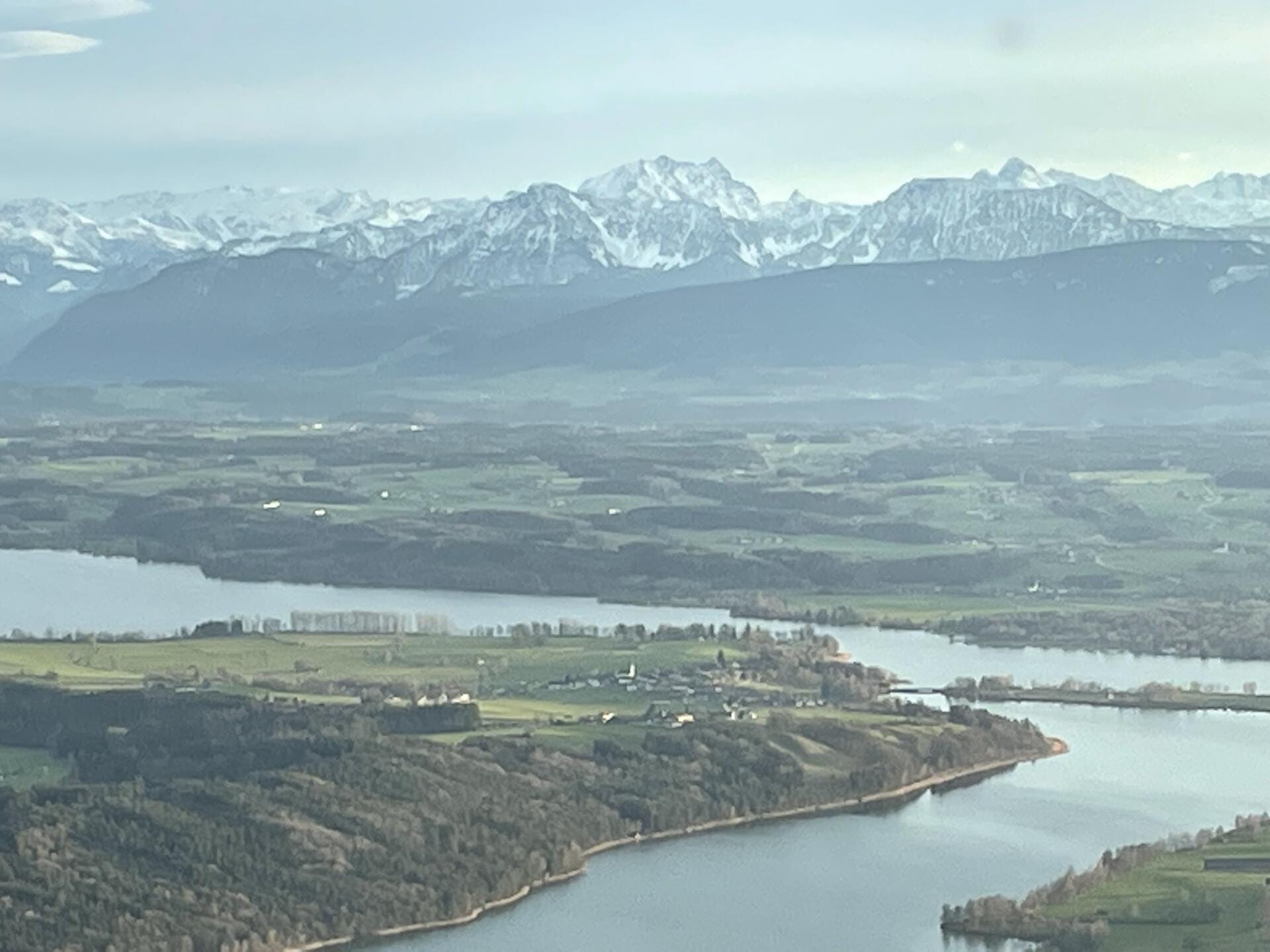 Panoramaflug über Alpenvorland, Bayern & Oberösterreich