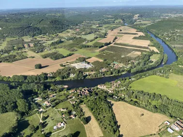 Dordogne et Châteaux vue du ciel