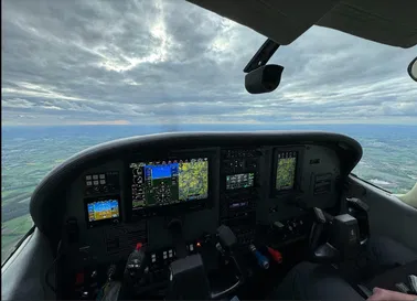 Flug von Paderborn nach Münster! Auch bei Nacht!
