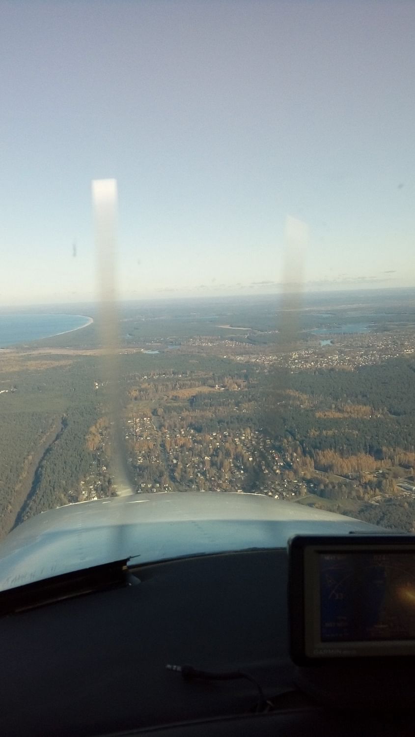 Sightseeing flight over Latvia