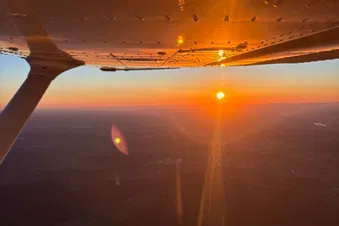 die Sonne geht unter