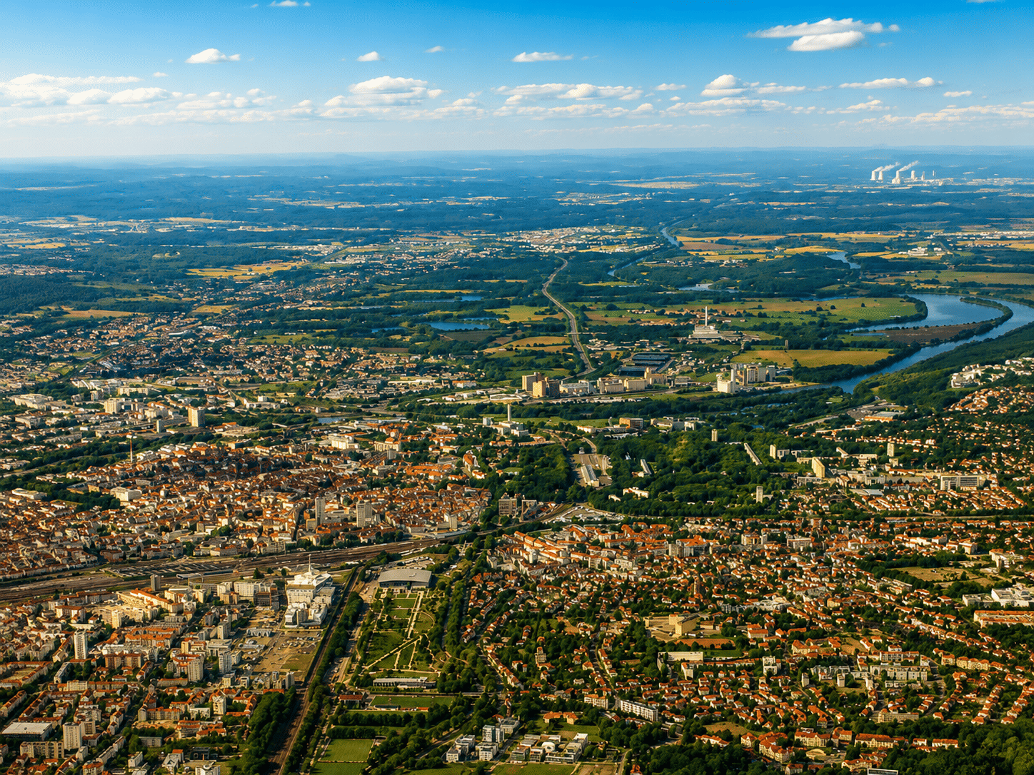 Metz vue du Ciel