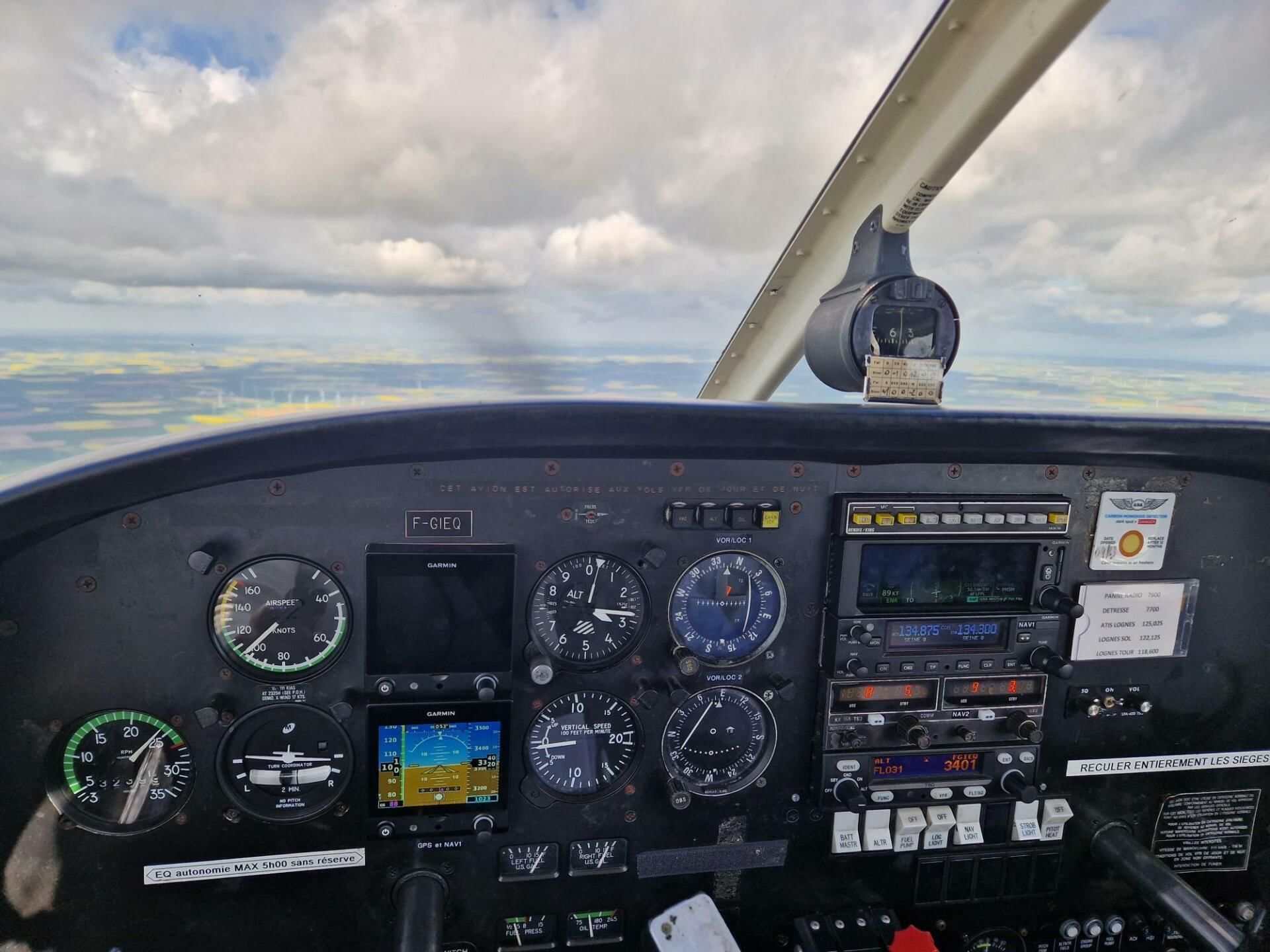 Vue Cockpit F-GIEQ