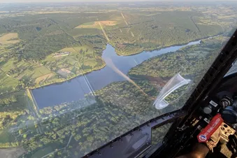 Berry - Bourbonnais - Tour de la forêt de Tronçais en avion
