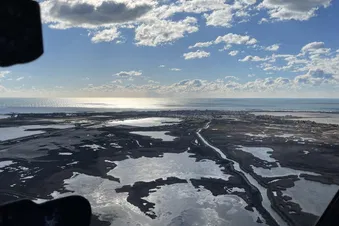 Camargue en hélicoptère, littoral de Montpellier !