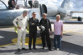 Vol avec un Hibou (aeronavale) sur un L39 Albatros
