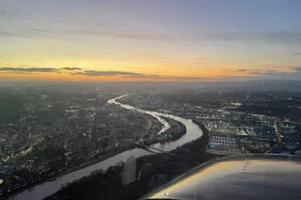 Die Lichter der Nacht von oben - nur im Winter!