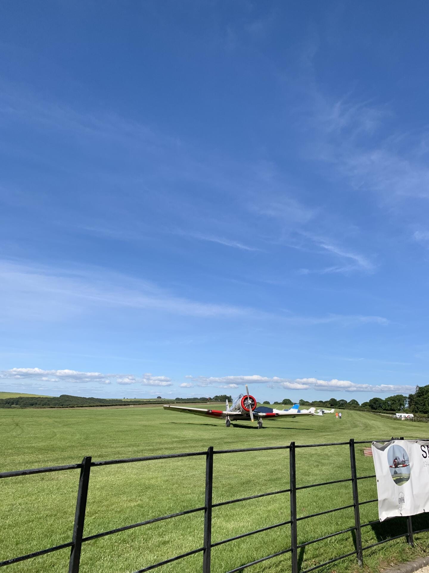 Visiting planes and great views from Compton Abbas