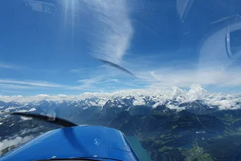 Flight Ricken - Bad Ragaz from Wangen- Lachen