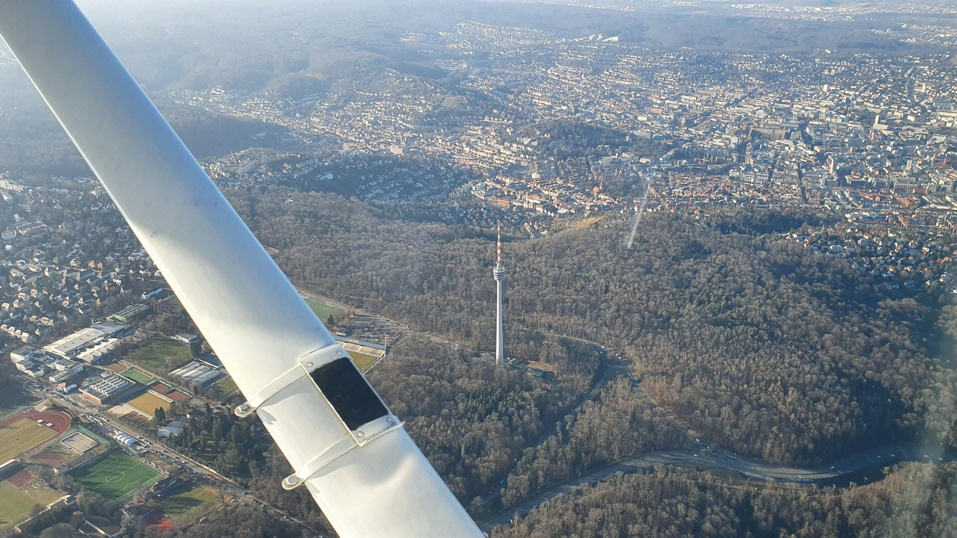 Rundflug durch die Kontrollzone von Stuttgart