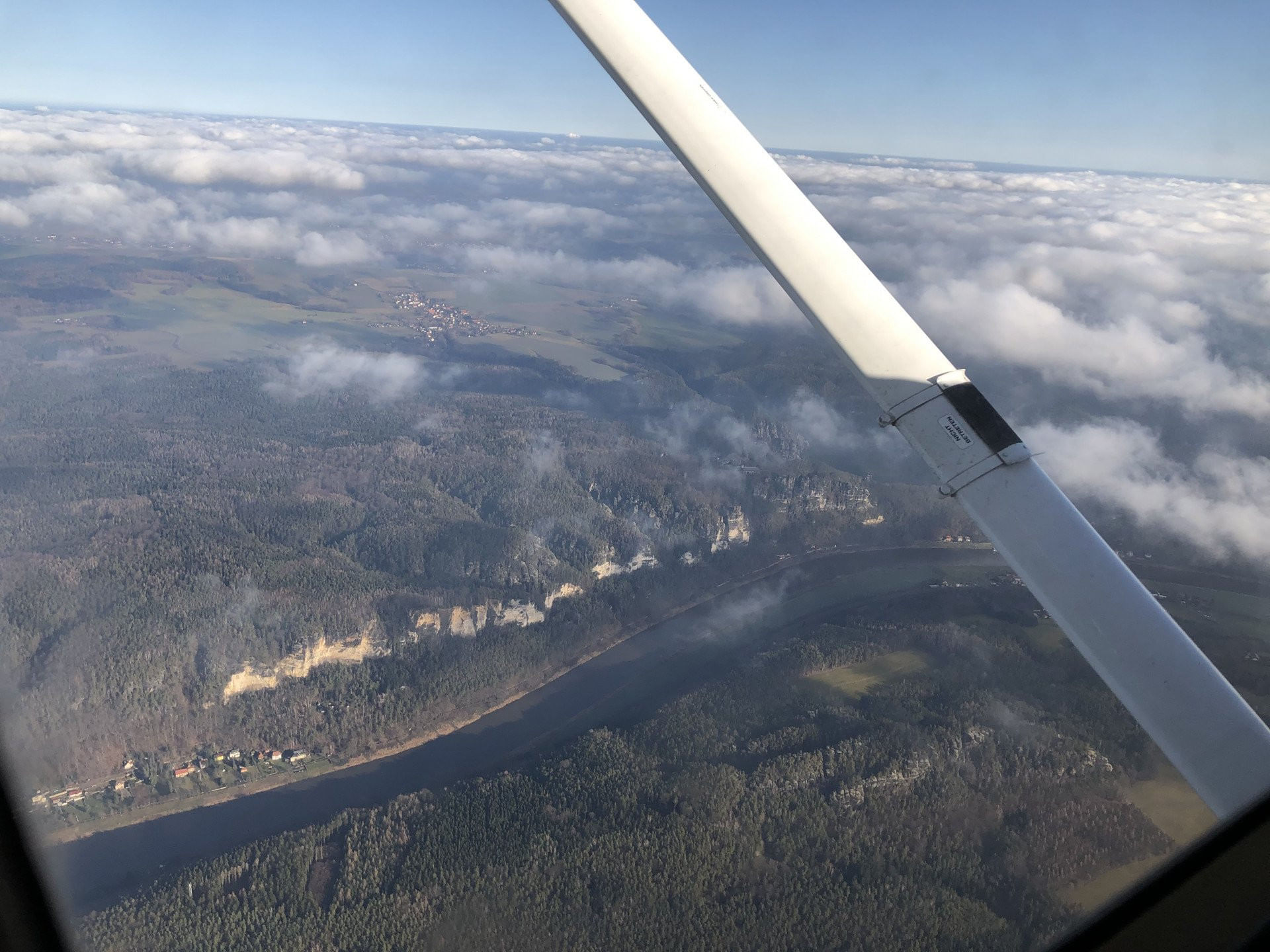 Dresden - Sächsiche Schweiz - Moritzburg -  Rundflug