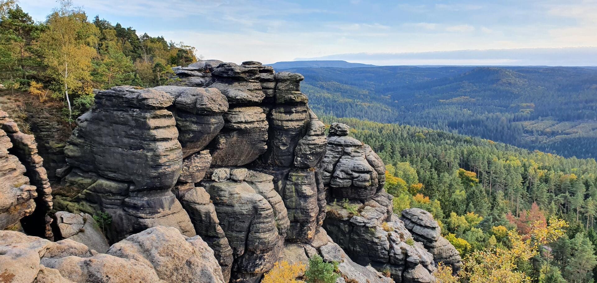 Schöne Aussicht in der Sächsischen Schweiz