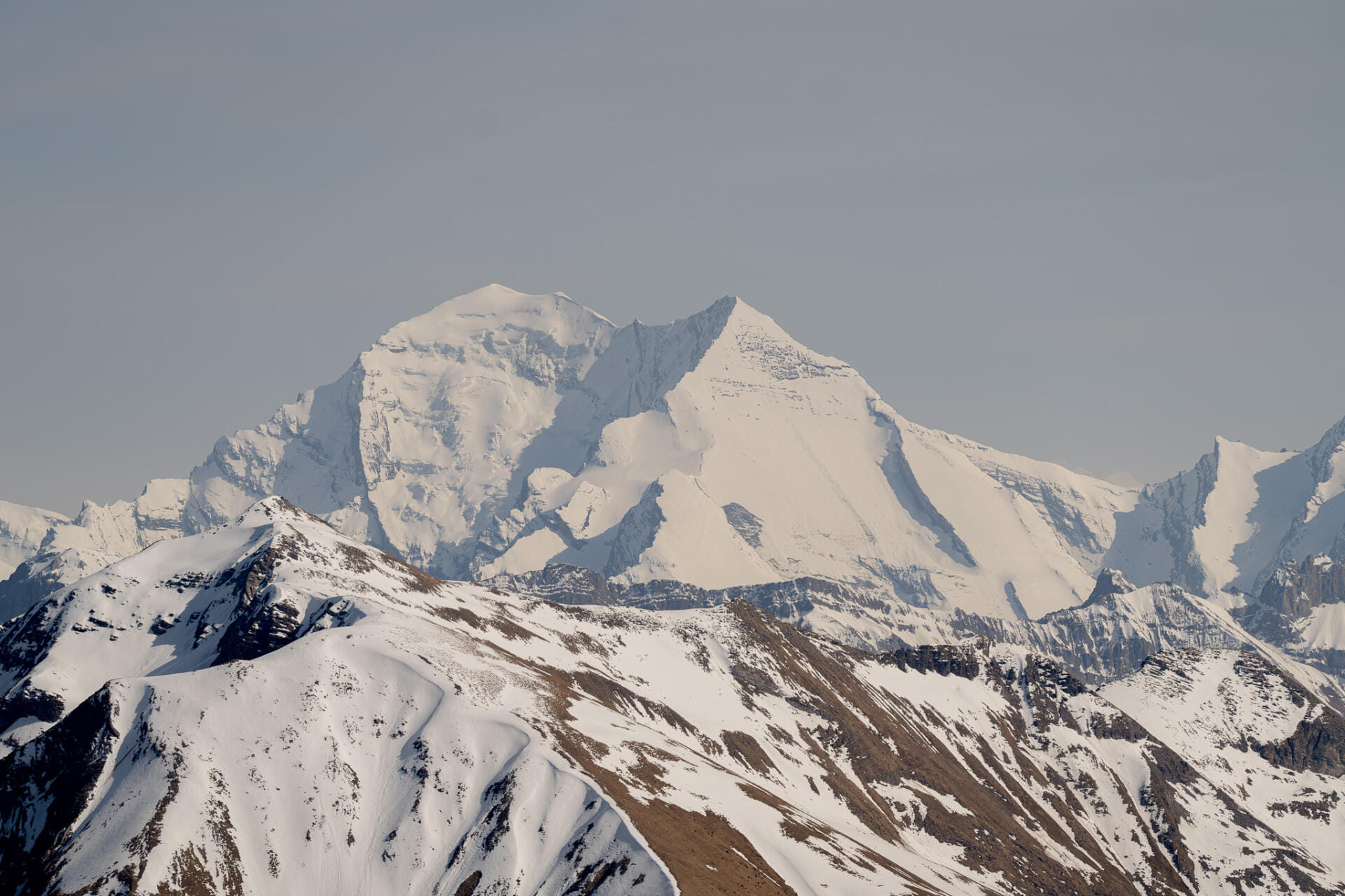 Blick in die mächtigen Alpen