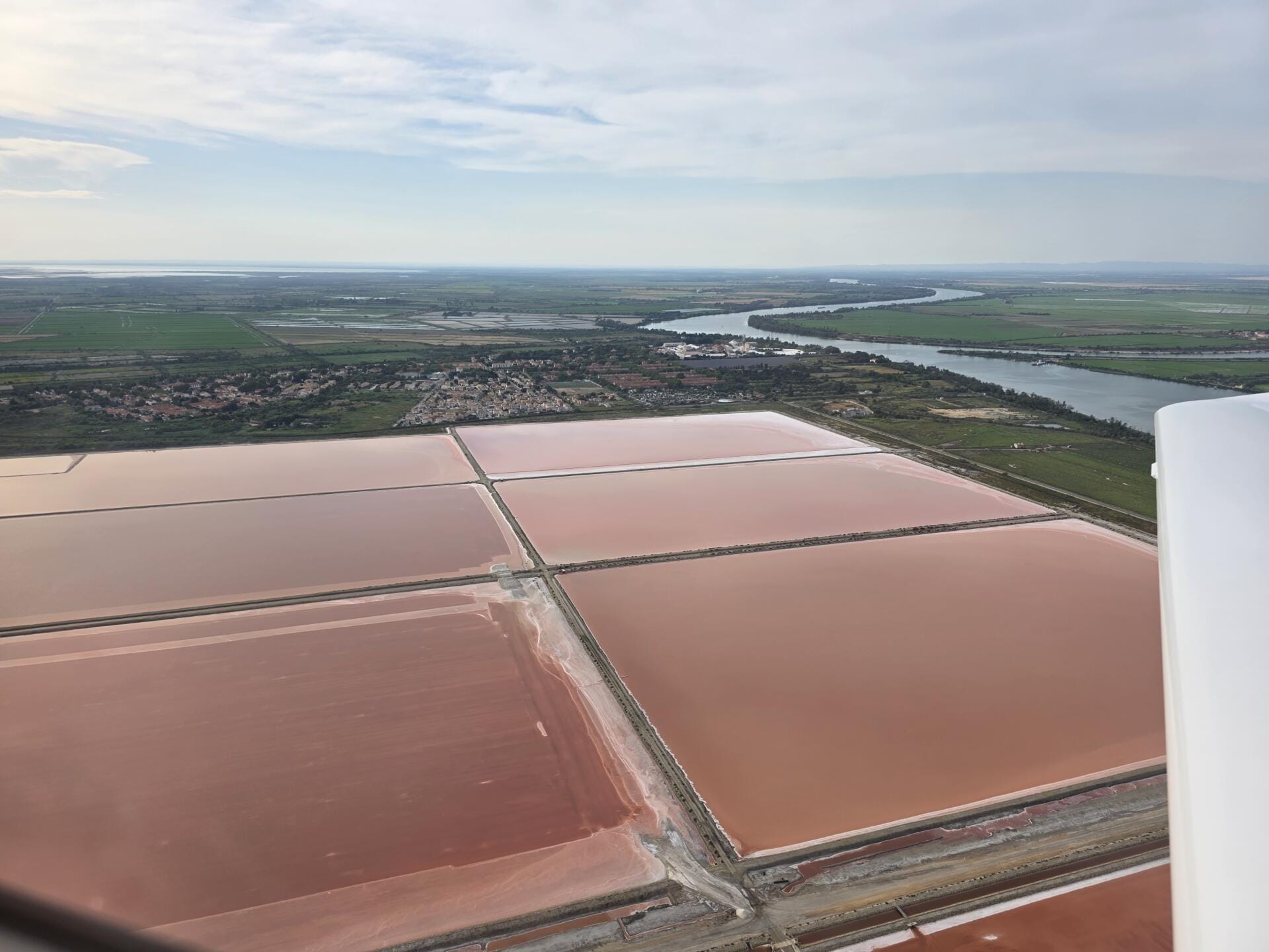 Camargue et cote bleue vue du Ciel