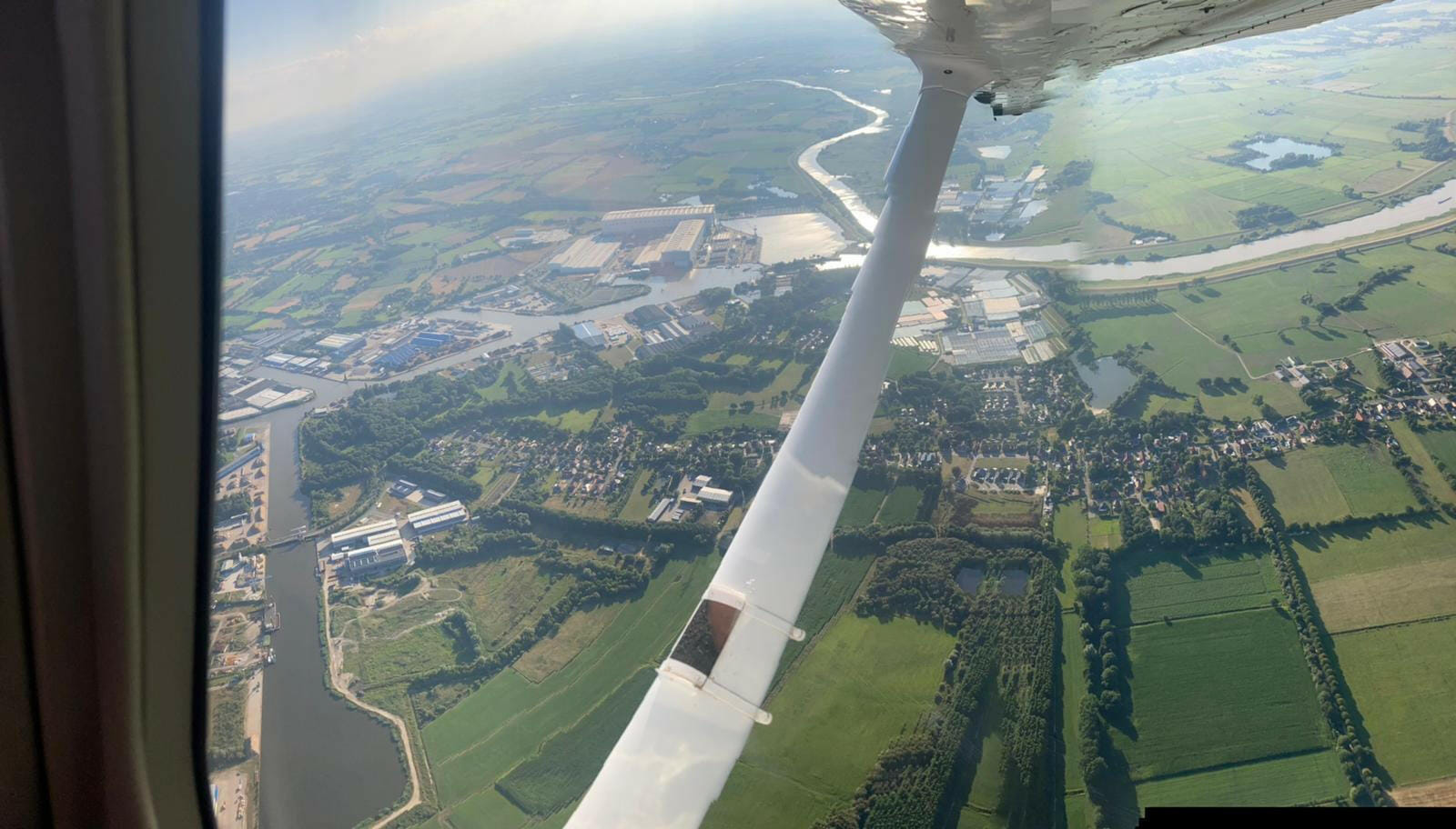 Lokaler Rundflug über das Münsterland