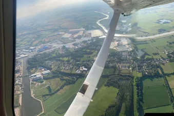 Lokaler Rundflug über das Münsterland