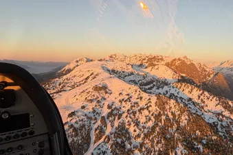 Chamrousse au coucher du soleil