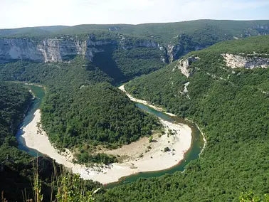 Flug in die Ardèche