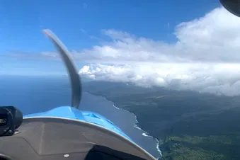 vol en ULM Volcan - cascades - cirques depuis Pierrefonds