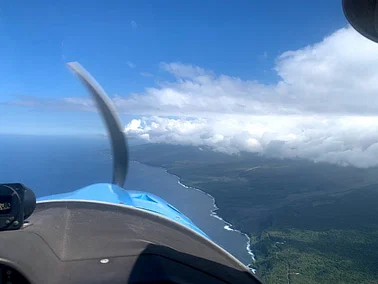vol en ULM Volcan - cascades - cirques depuis Pierrefonds