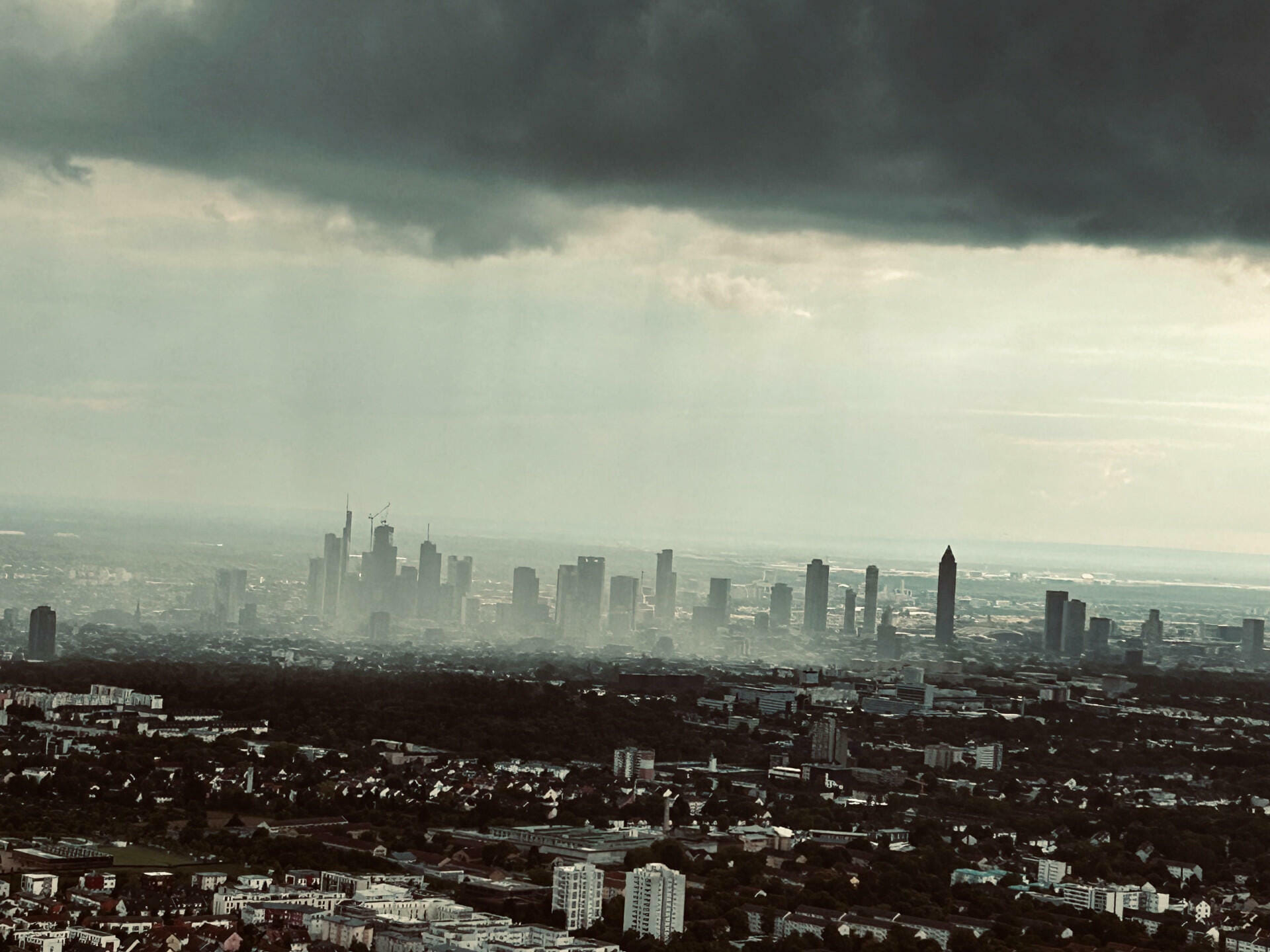 Frankfurt im Regen