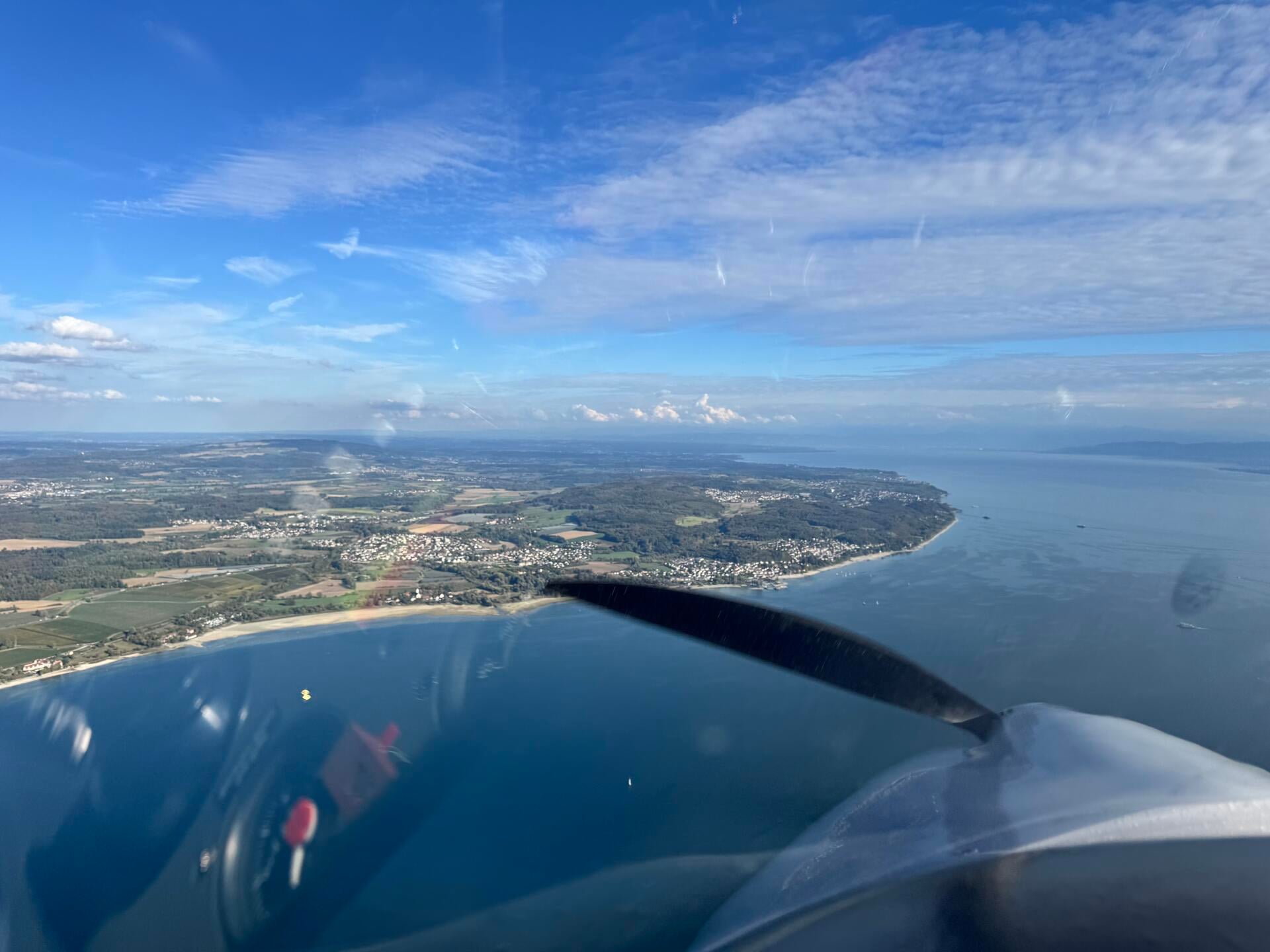 Schönstes Wetter über dem Bodensee