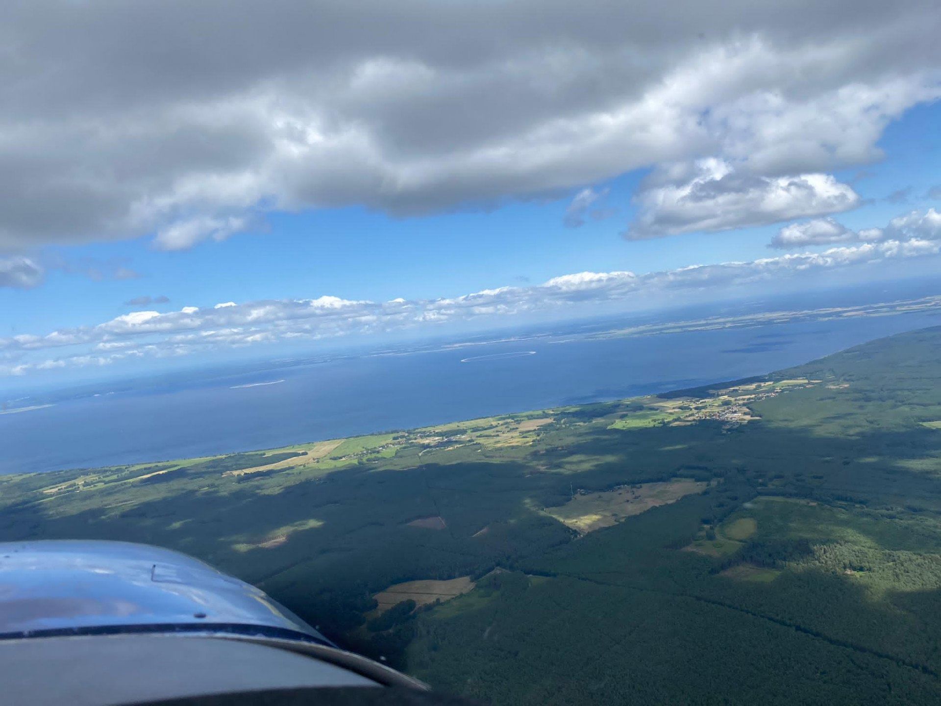 Flug nach Kolberg (polnische Ostseeküste)