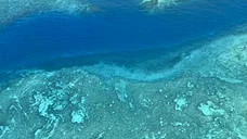 Vue du ciel du récif de la Taupinière