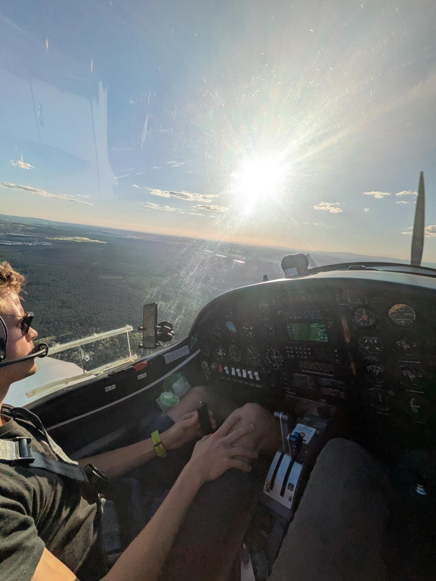 Cockpit-Sicht