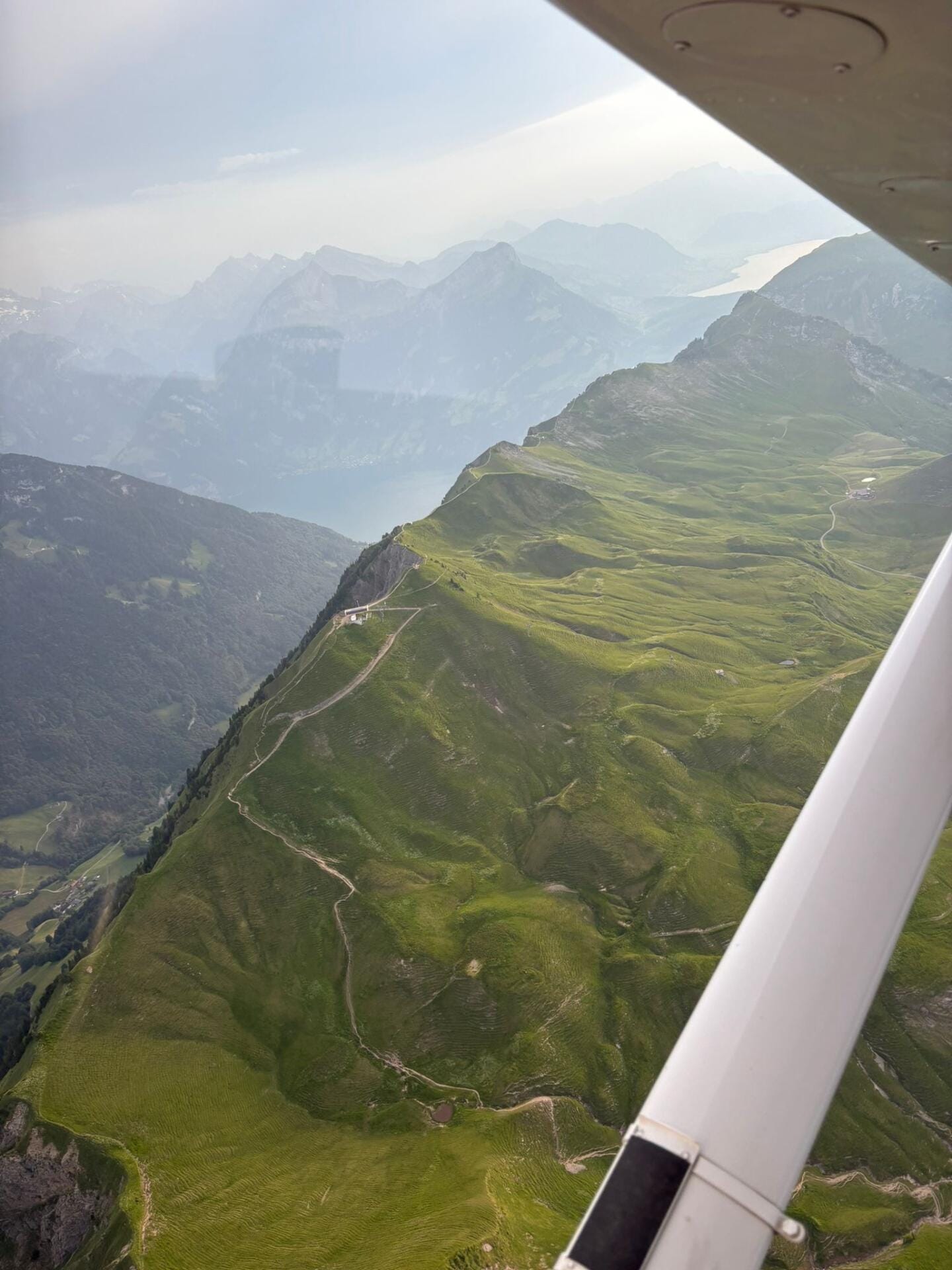 dramatic views over the mountains