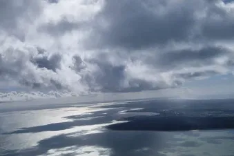 Baie du Mont-Saint-Michel en avion