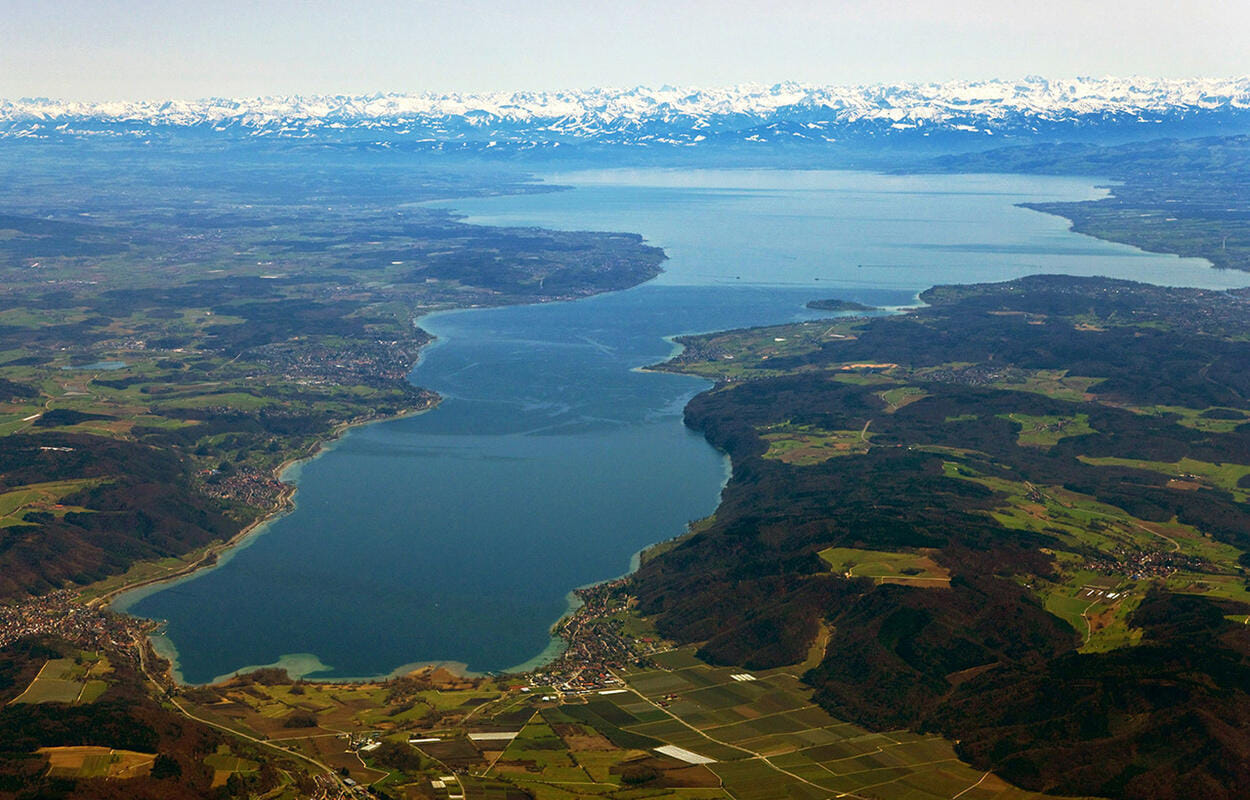 Bodensee-Rundflug: Lindau, Friedrichshafen & Konstanz
