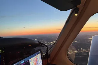 Private Flight Over Helsinki City