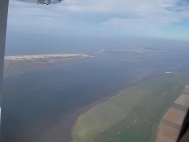 Rundflug um Wangerooge, Minser Oog, Wilhelmshaven