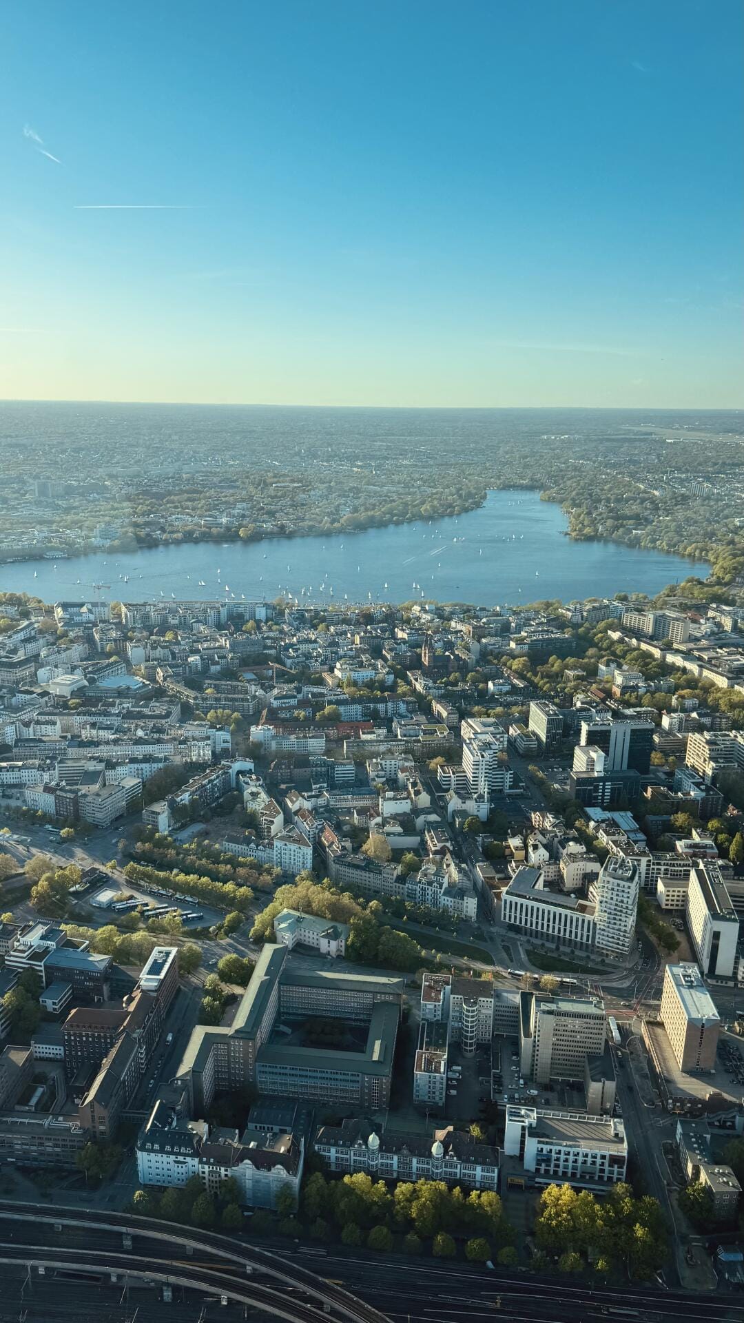 Rundflug über Hamburg