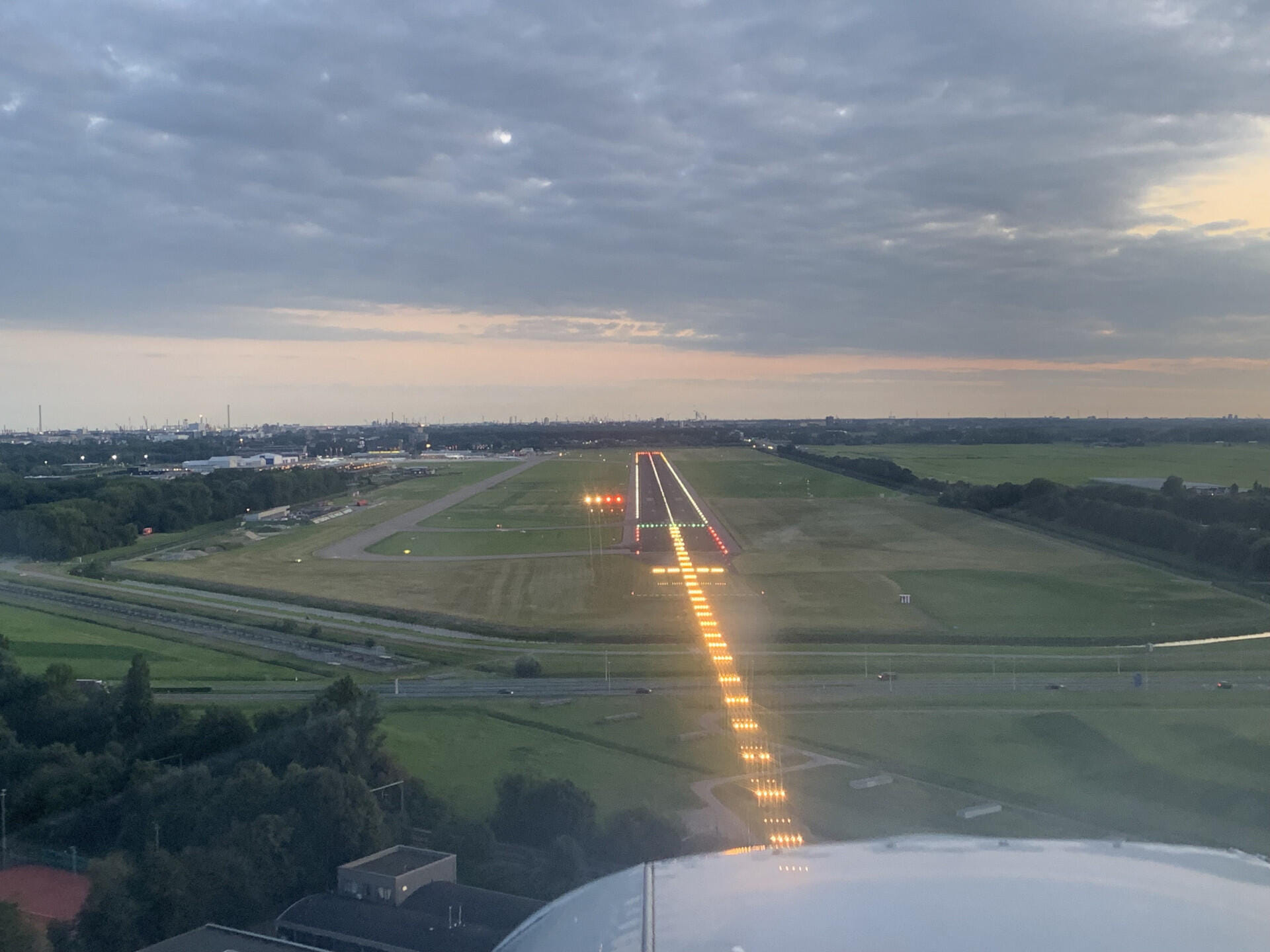 Short final Rotterdam airport
