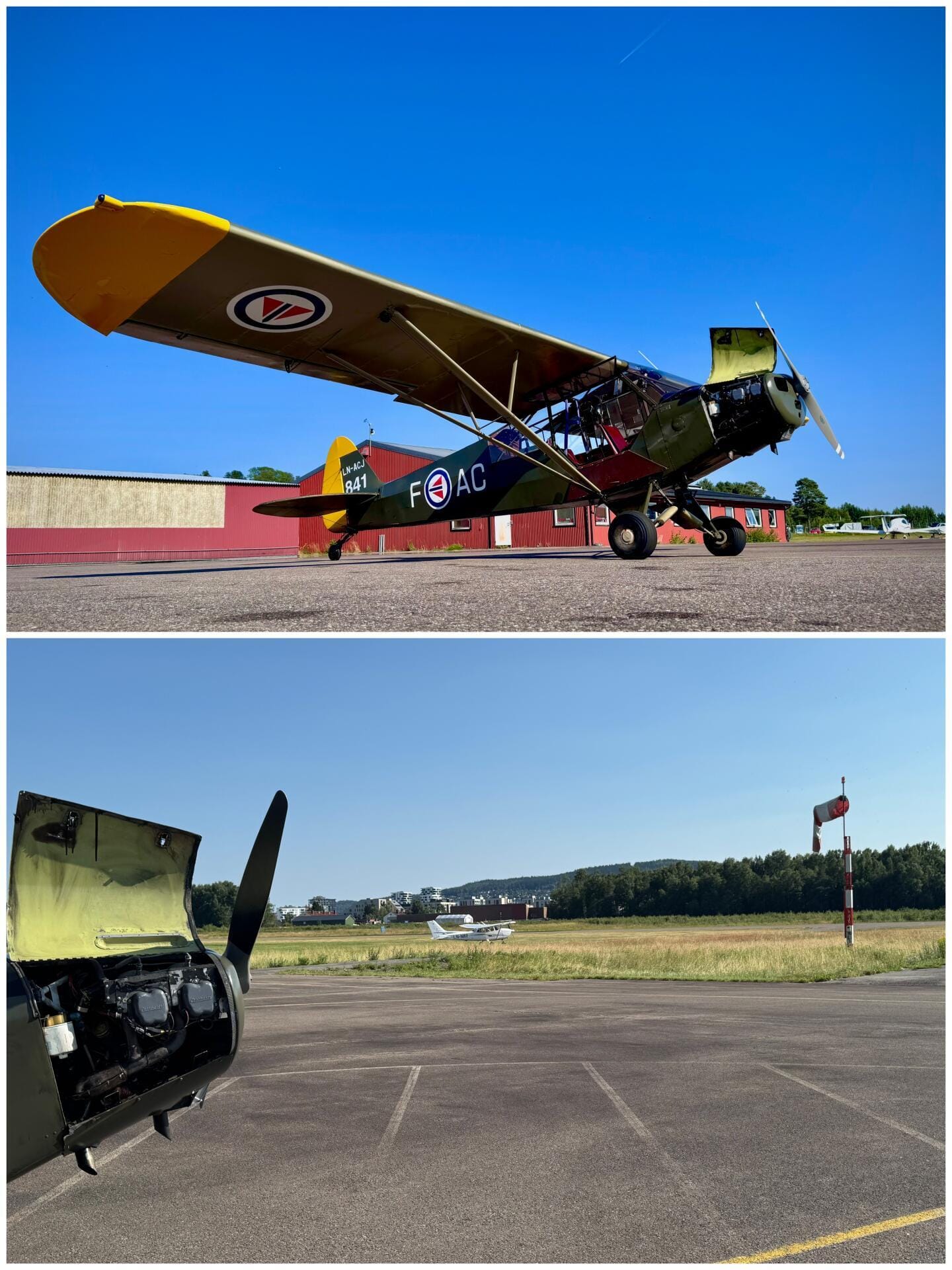 The Cub we are flying with from Kjeller