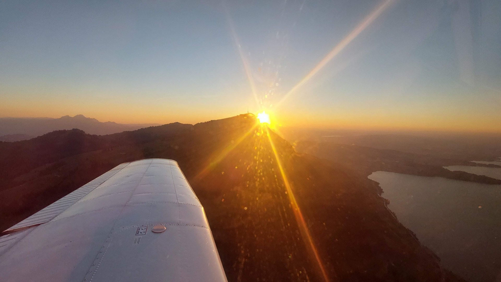 Sonnenuntergang über Luzern, Rigi Vierwaldstättersee