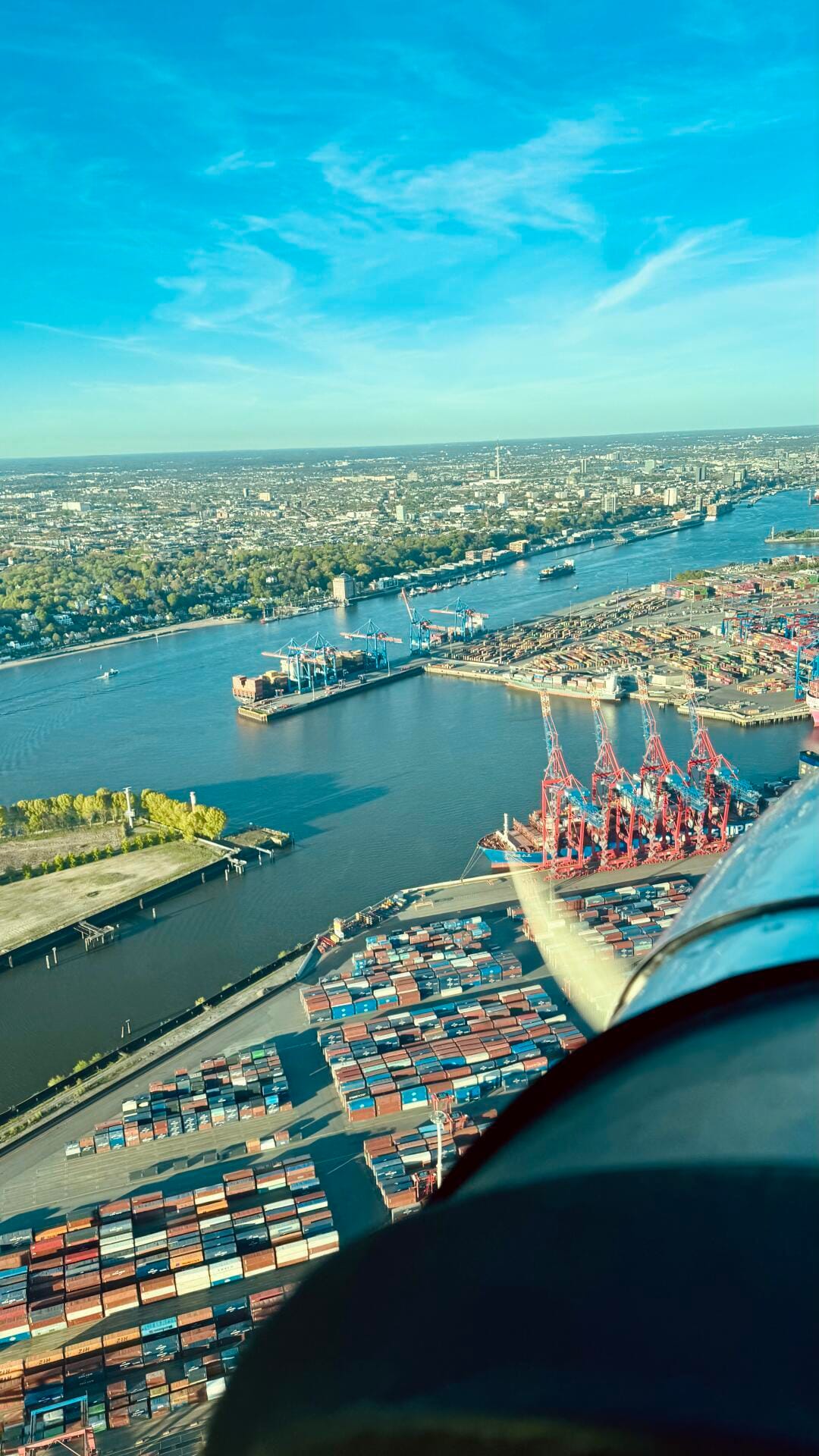 Rundflug über Hamburg