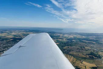 La pointe de l'estuaire vu du ciel !