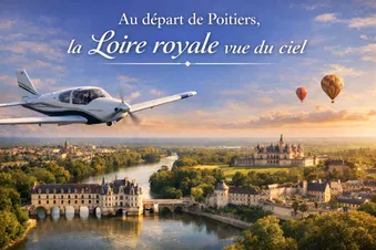 Au départ de Poitiers, la Loire royale vue du ciel