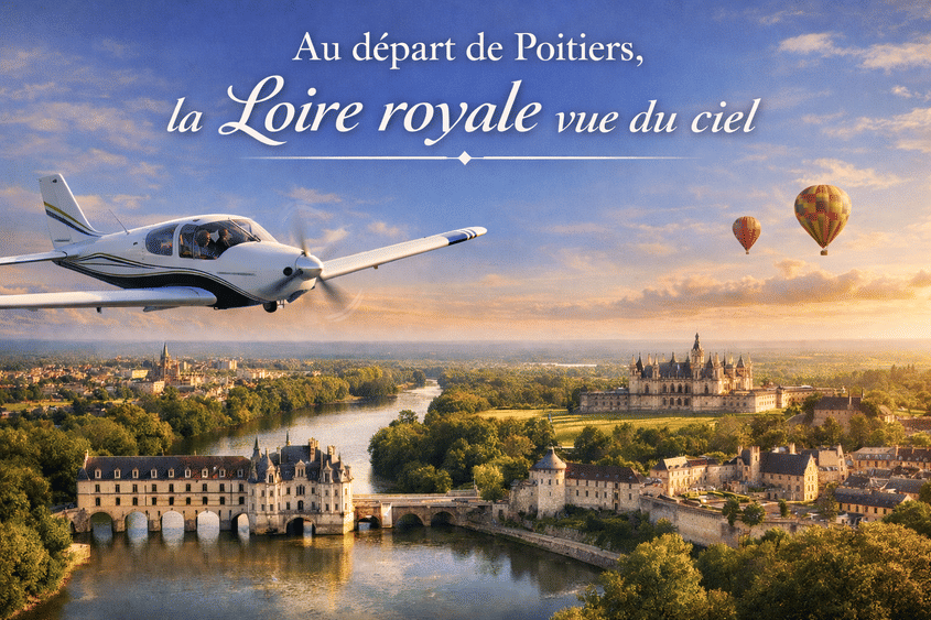 Au départ de Poitiers, la Loire royale vue du ciel