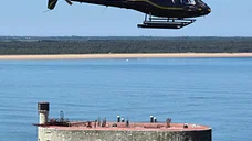 Cap Fort Boyard en hélicoptère