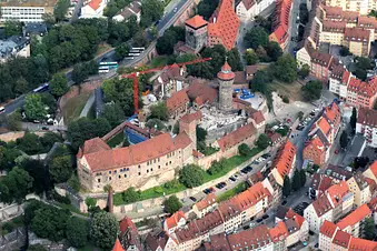 Flug über Nürnberg
