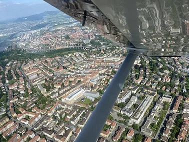 Sightseeing flight: city of Bern