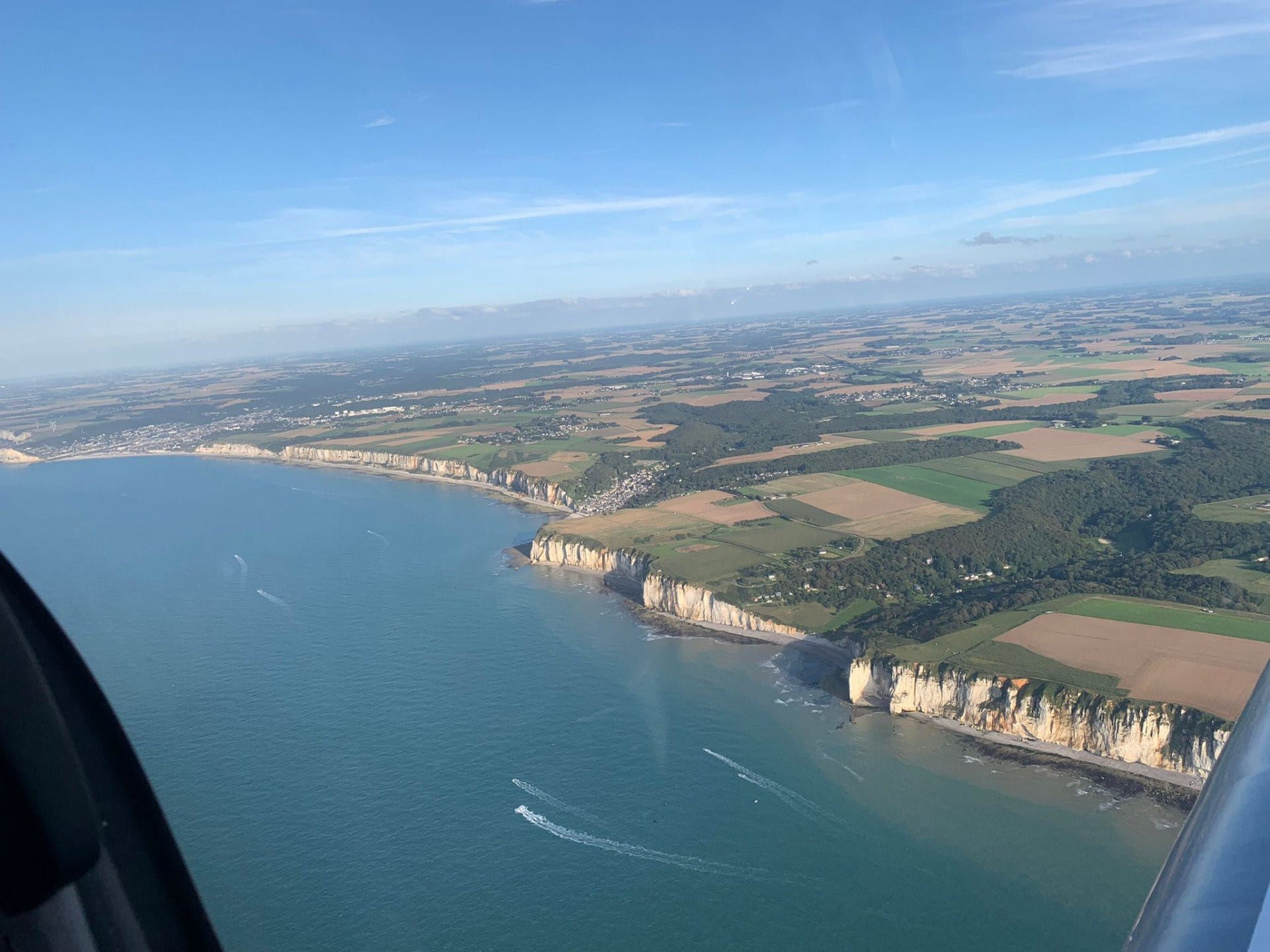Survol de la côte Normande : Étretat - Deauville