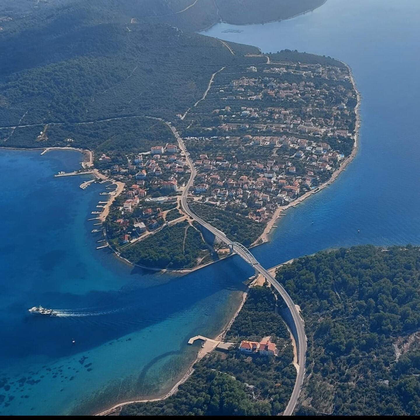 Panoramic flight Zadar - Ugljan - Sukošan