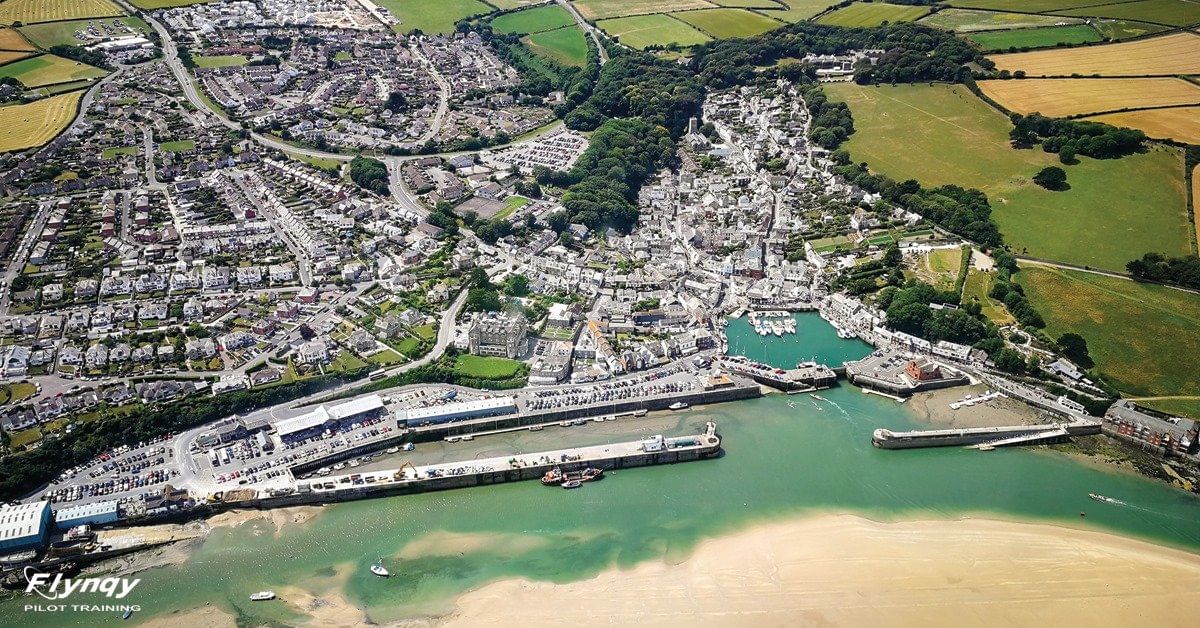 Padstow, Polzeath and Tintagel Castle flight experience