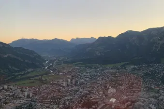 Chur in der Abenddämmerung