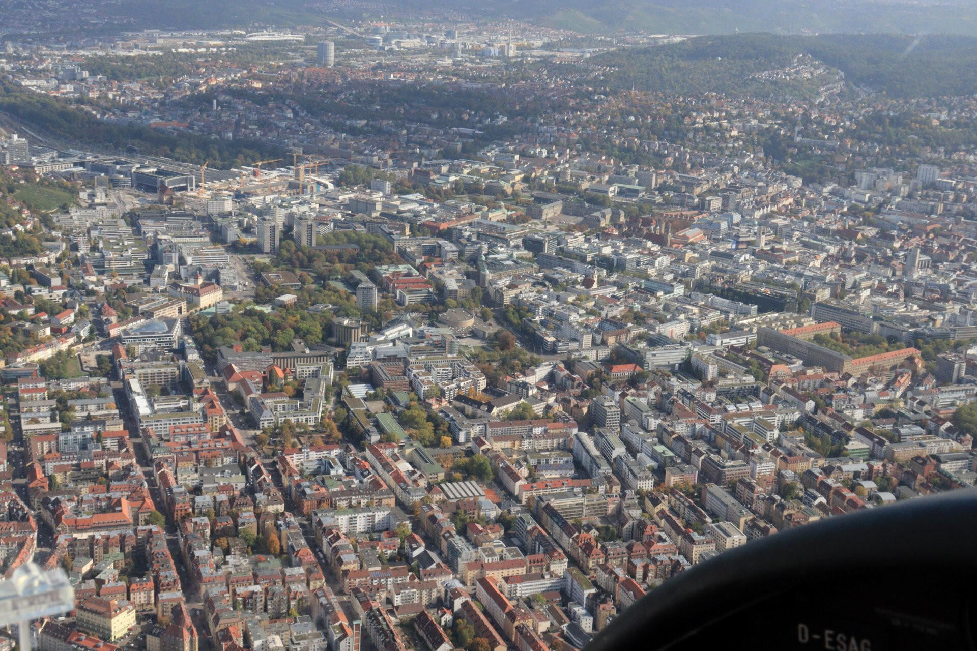 Rundflug über Stuttgart, Speyer, Heidelberg & Hockenheimring